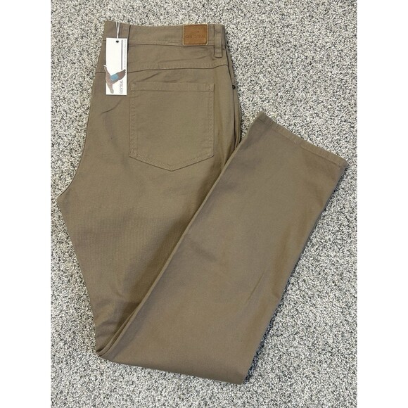 NWT Genteal Men's Pants Size 36 x 32 Flex Canvas 5-Pocket Stretch 988 Walnut - Picture 1 of 6